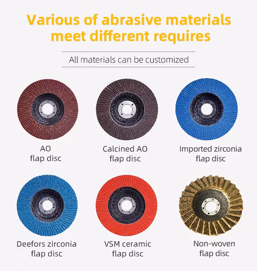 Disco lamellare in ceramica calcinata con ossido di allumina e zirconio da 115 mm 125 * 22 mm con effetto lucidante economico ma perfetto per smerigliatrice angolare